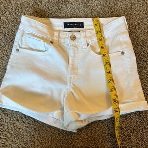 Aeropostale high rise midi white shorts, size 0 G-27